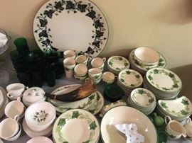 89 pieces of Franciscan Ivy. Some pieces still available