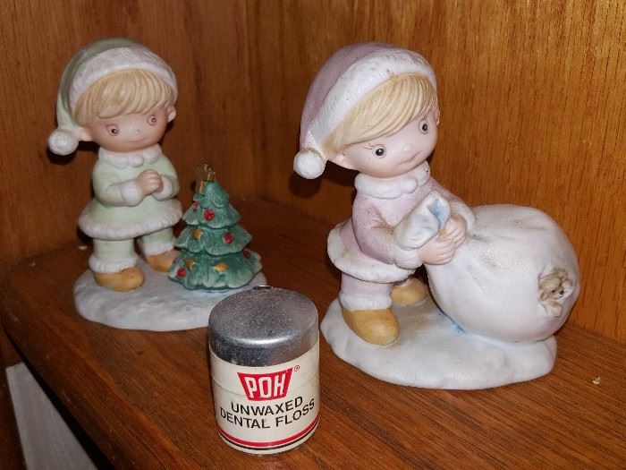Vintage advertising Dental Floss container