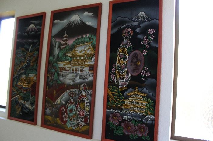 Asian art panels
