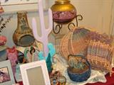 Decortive southwestern items.