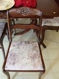 Antique Drexel Furniture Co. dining room with 6 chairs.