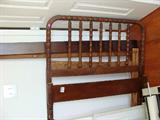 Twin wood bed frame.