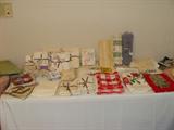 Linens and fabric.