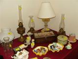 Oil lamps and match collection