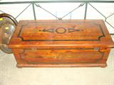 Wood chest.