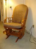 Solid Oak Glider-Rocking Chair
