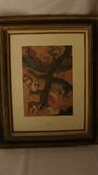 abstract art, Chinese art, Japanese art, Persian art and several other beautiful framed pieces