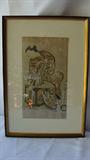 abstract art, Chinese art, Japanese art, Persian art and several other beautiful framed pieces