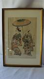 abstract art, Chinese art, Japanese art, Persian art and several other beautiful framed pieces