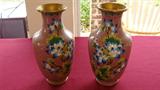 Chinese cloisonne vases