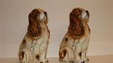 • Elro hand painted cocker spaniel figurines