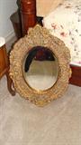 Oval decorative mirror
