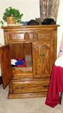 Solid oak armoire
