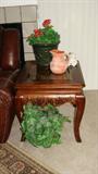 Wood end table