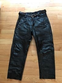 Leather riding pants