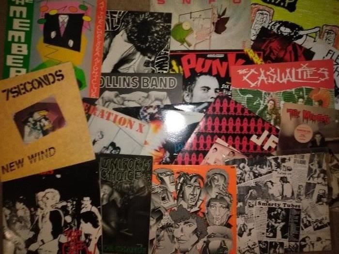 Vintage Punk Rock Vinyl  Records