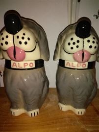 2 Vintage Alpo Cookie Jars