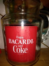 Vintage Enjoy Bacardi and Coke Pitcher