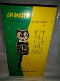 Vintage KIT CAT KLOCK with Box
