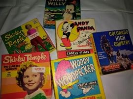 Vintage Super 8 Movies Shirley Temple, Woody Woodpecker, Andy Panda Chilly Willy, Colorado High Country
