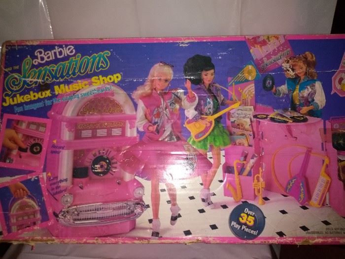 Barbie Sensations Jukebox Music Shop Never Opened