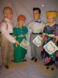 "I Love Lucy" Cast Porcelain Figurines