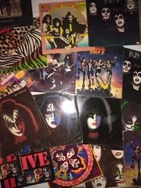 Kiss Vinyl Record Collection