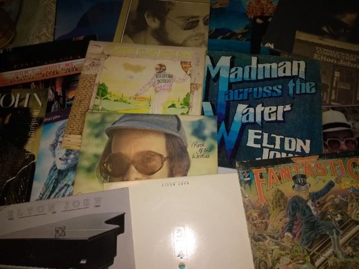 Elton John Vinyl Record Collection