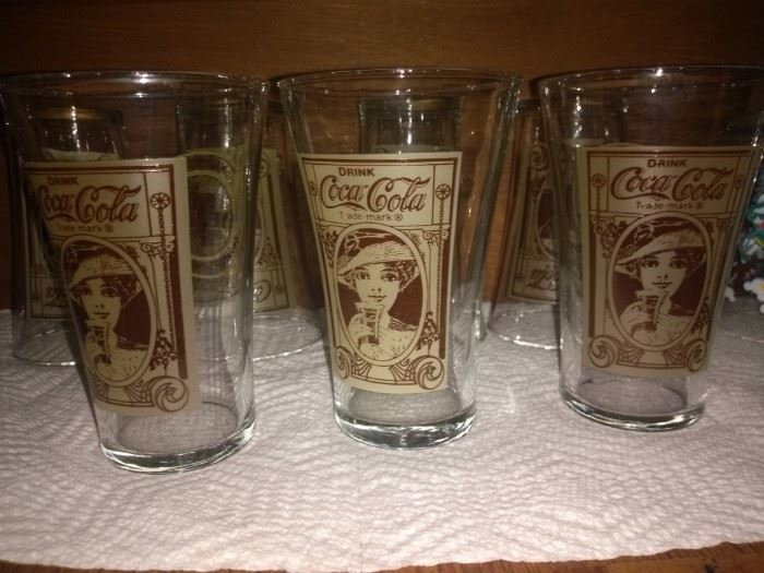 Set of 6 Coca Cola Glasses