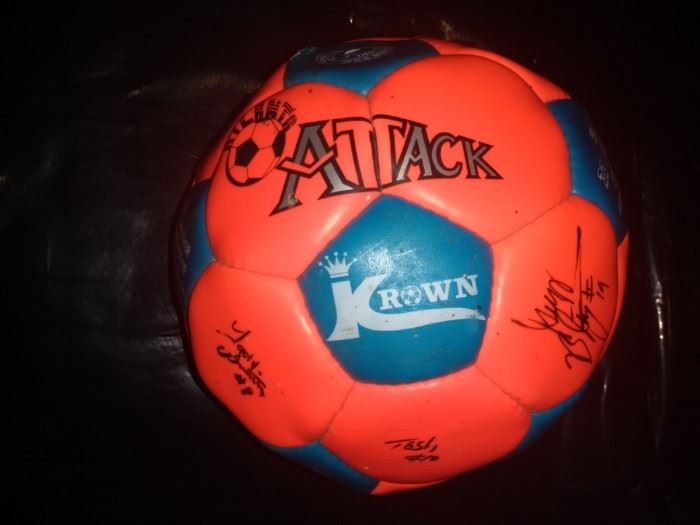 Signed Atlanta Attack Soccer Ball