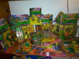 Vintage Ninja Turtles Unpunched Toys