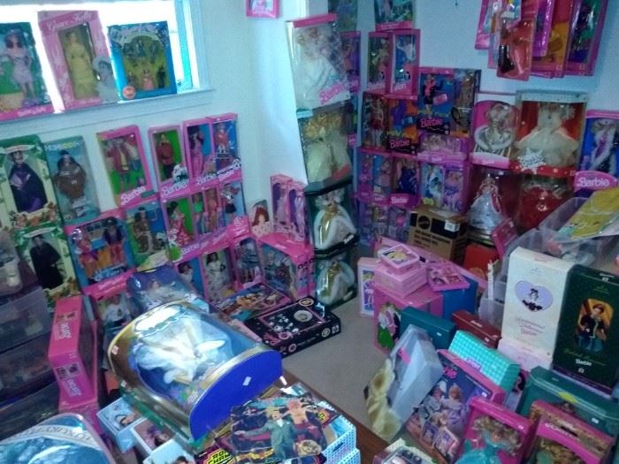 Room Full of Barbie New and Vintage Accessories and More