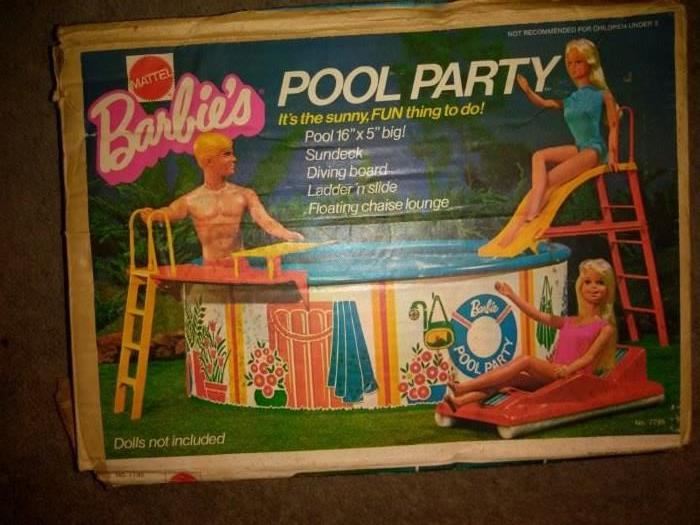 Vintage Barbie Pool Party