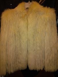 White Fox  Fur Coat