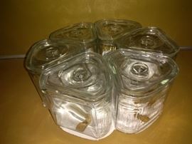 Carousel Glass Containers (6)