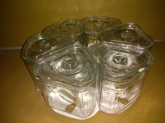 Carousel Glass Containers (6)