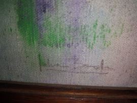 Mid Century Abstract Artwork Signature