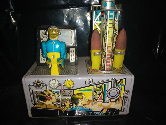 Vintage Space Command Center Tin Toy