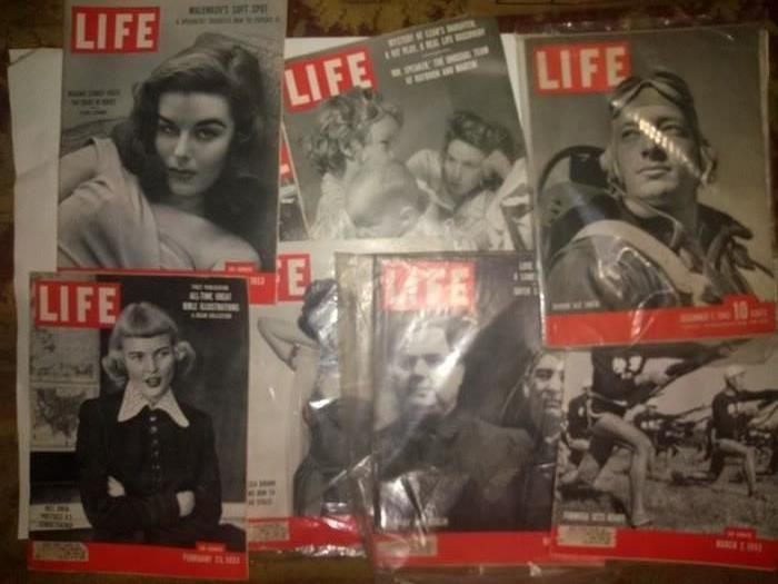 Vintage Life Early (B&W)  Magazines