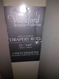 Wexford Drapery Rod 72-144' 1 Inch Diameter