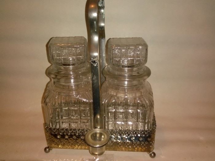 Vintage Crystal Liquor Containers