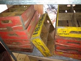 Vintage Coke and Pepsi Crates