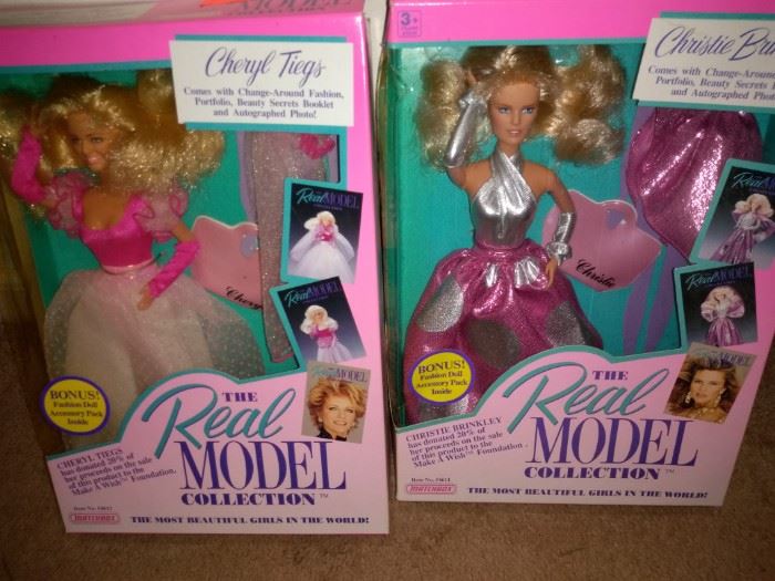 2 The Real Model Collection Toys Cheryl Tiegs and Christie Brinkley