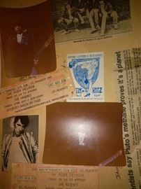 Vintage Ramones Ephemera Tickets and Pictures