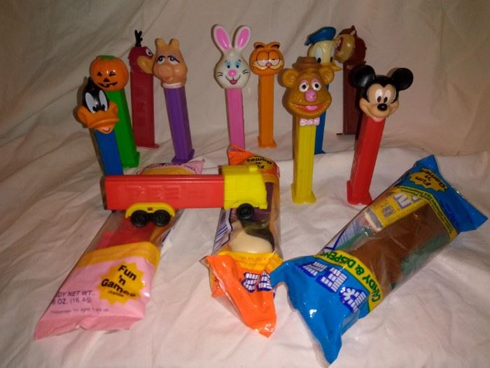 Old and New Pez Dispenser