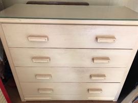 White painted dresser