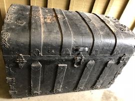 Antique steamer trunk