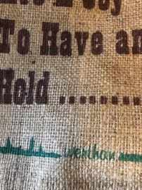 Werthan burlap bag