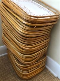 If you entertain a great deal these bamboo trays are the best! Lightweight but sturdy