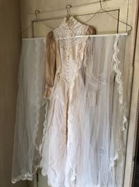 Two bridal veils and better picture of 80s wedding gown